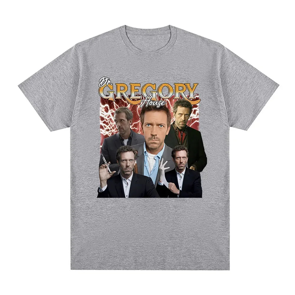 Dr Gregory House Md Funny Meme Graphic T Shirt Fashion Loose Short Sleeve T Shirts Men Women Clothing T-shirts