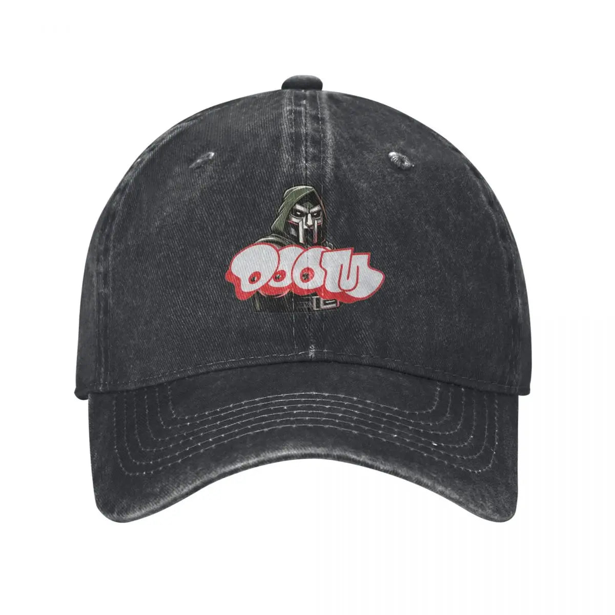MF DOOM Unisex Retro Denim Washed Baseball Caps Men Cowboy Golf Hat Hiking Womens Trucker Cap