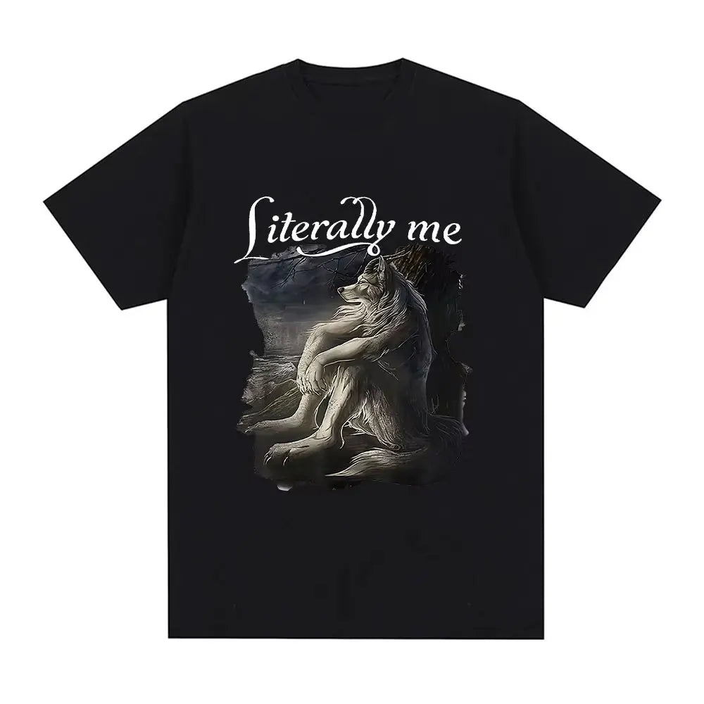 Human By Day Sigma By Night Funny Wolf Graphic T Shirt Men Women Casual Cotton Short Sleeve Oversized T-shirts Streetwear Unisex