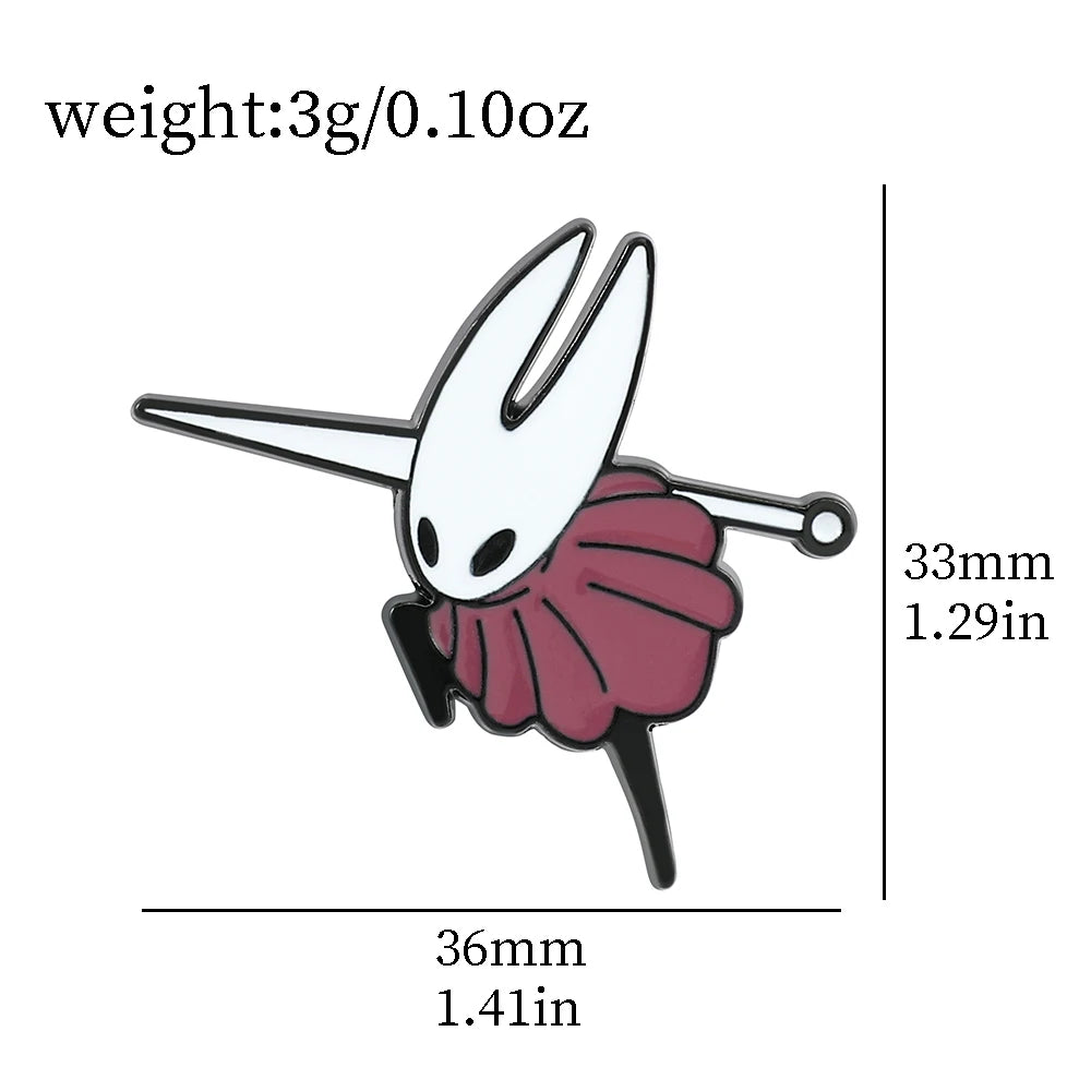 Hollow Knight Enamel Pins Cute Cartoon Metal Brooch Game Jewelry Badge for Backpack Pins Accessories Gifts