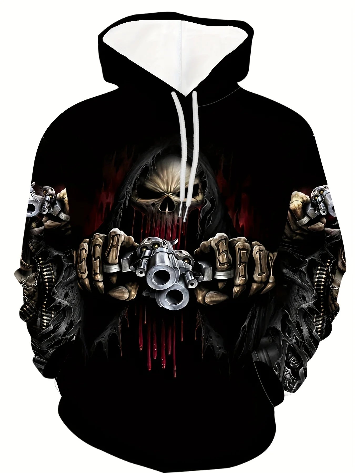Autumn Skull and Rose 3D Print Hoodies Men Women Fashion Casual Sweatshirts Oversized Hoodie Pullovers Tracksuit Clothing