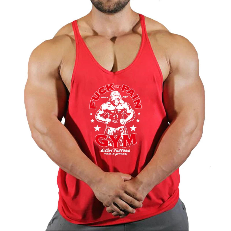New Arrivals Bodybuilding stringer tank top man Cotton Gym sleeveless shirt men Fitness Vest Singlet sportswear workout tanktop