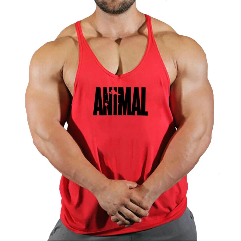 New Arrivals Bodybuilding stringer tank top man Cotton Gym sleeveless shirt men Fitness Vest Singlet sportswear workout tanktop