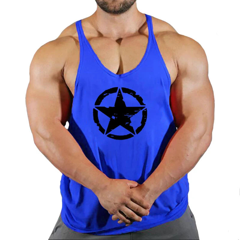 New Arrivals Bodybuilding stringer tank top man Cotton Gym sleeveless shirt men Fitness Vest Singlet sportswear workout tanktop