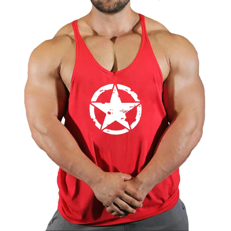 New Arrivals Bodybuilding stringer tank top man Cotton Gym sleeveless shirt men Fitness Vest Singlet sportswear workout tanktop