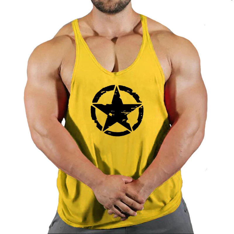 New Arrivals Bodybuilding stringer tank top man Cotton Gym sleeveless shirt men Fitness Vest Singlet sportswear workout tanktop