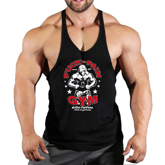 New Arrivals Bodybuilding stringer tank top man Cotton Gym sleeveless shirt men Fitness Vest Singlet sportswear workout tanktop