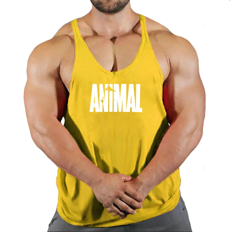 New Arrivals Bodybuilding stringer tank top man Cotton Gym sleeveless shirt men Fitness Vest Singlet sportswear workout tanktop