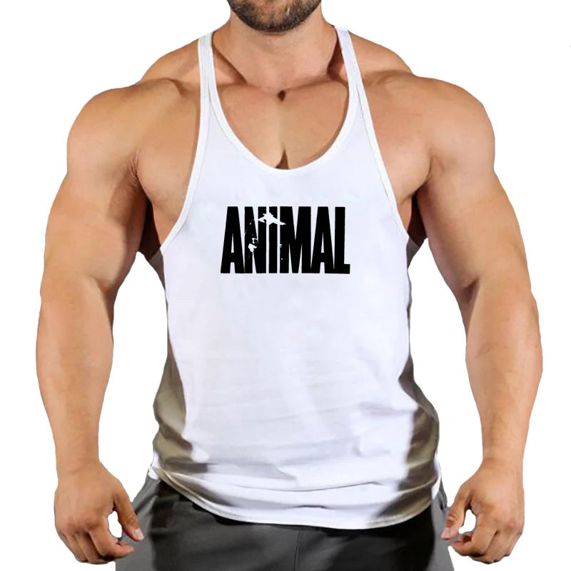 New Arrivals Bodybuilding stringer tank top man Cotton Gym sleeveless shirt men Fitness Vest Singlet sportswear workout tanktop