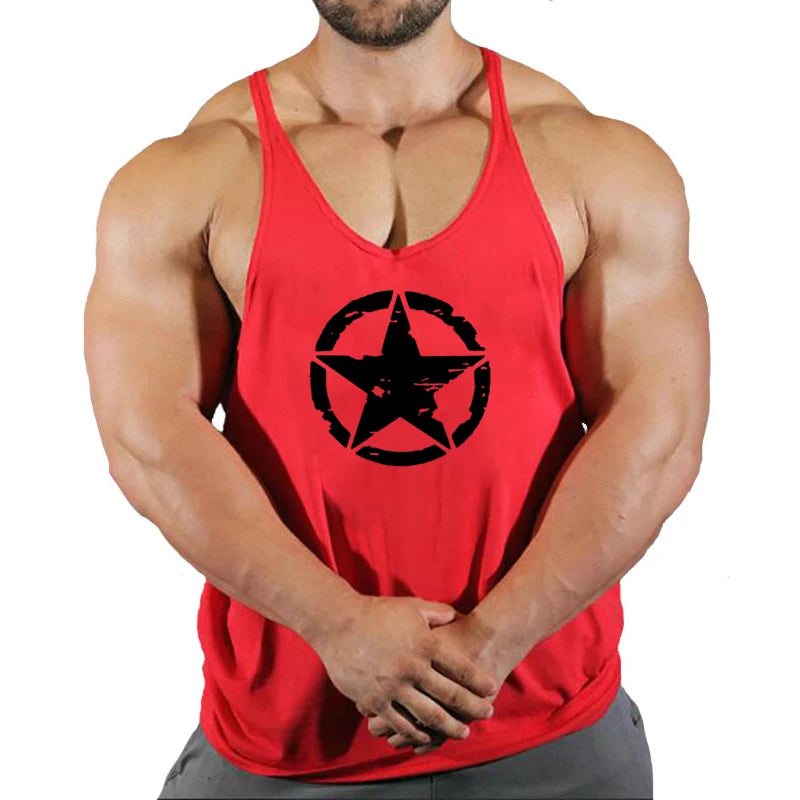 New Arrivals Bodybuilding stringer tank top man Cotton Gym sleeveless shirt men Fitness Vest Singlet sportswear workout tanktop