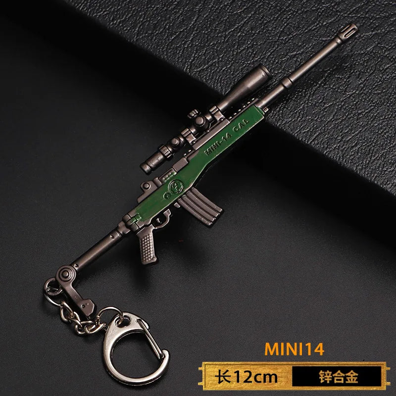 1pc Toy Gun Keychain, Alloy Toy Gun Model Pendant Car Key Chain Car Key Ring Gift For Men Boys