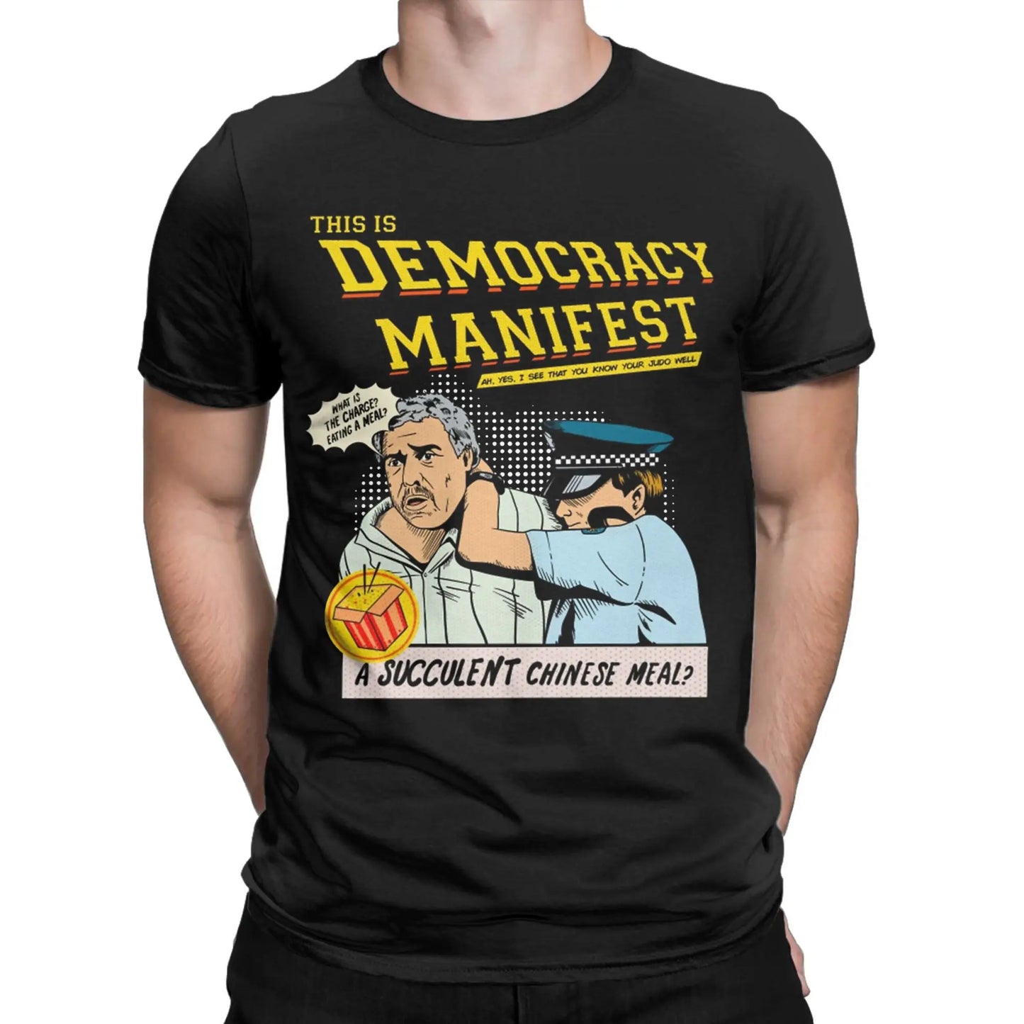 Succulent Chinese Meal Men's T Shirts  Creative Tee Shirt Short Sleeve Crewneck T-Shirts Pure Cotton Plus Size Tops