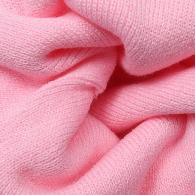 Big Eye Embroidery Elasticity Beanies Women's Cartoon Knitted Skull Caps Winter Warm Hip Hop Hats Men Crimping Melon Leather Hat