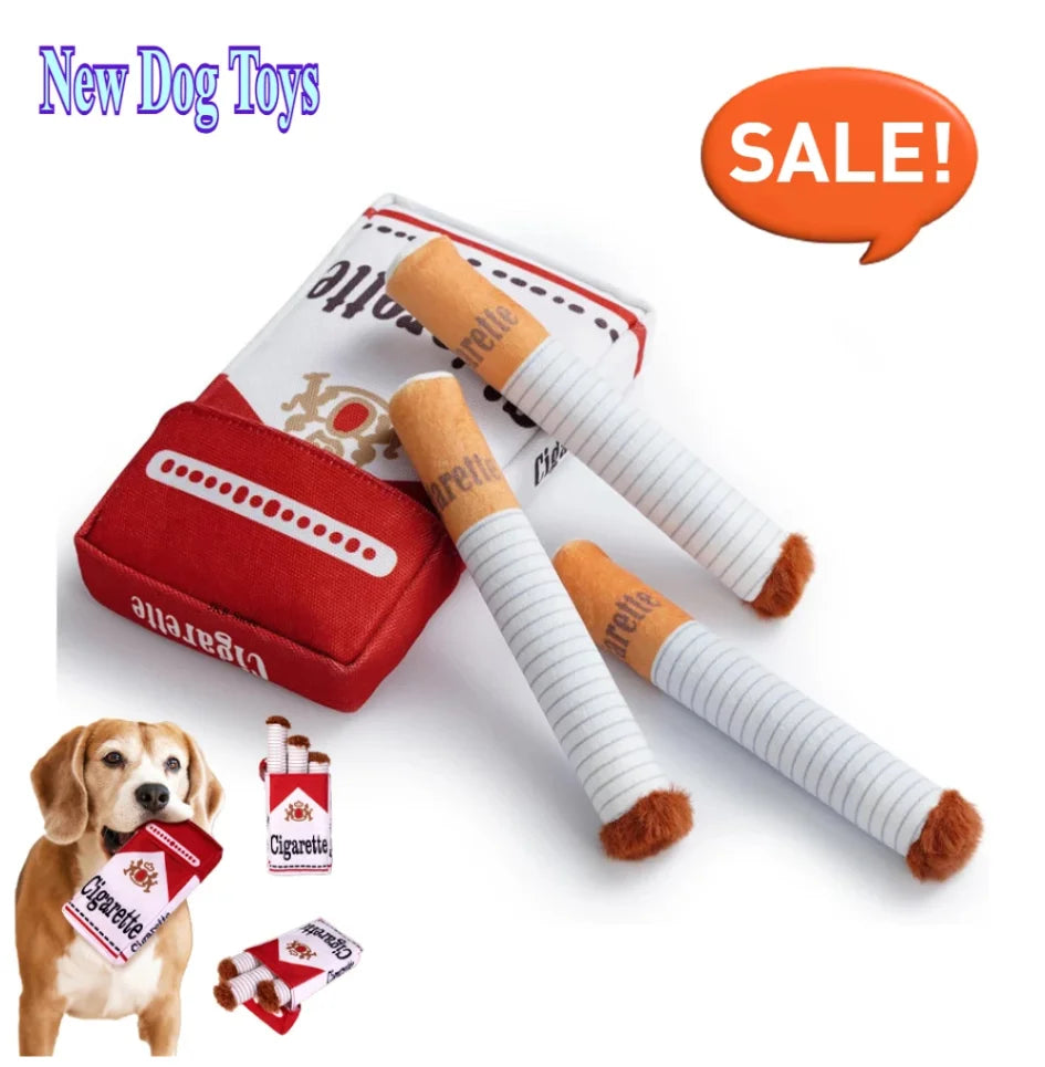 Funny Interactive Plush Dog Toys Creatives Cigarette Design Giggling Chewing Toy for Dog The Perfect Pet Gift for Plays Dogs Toy