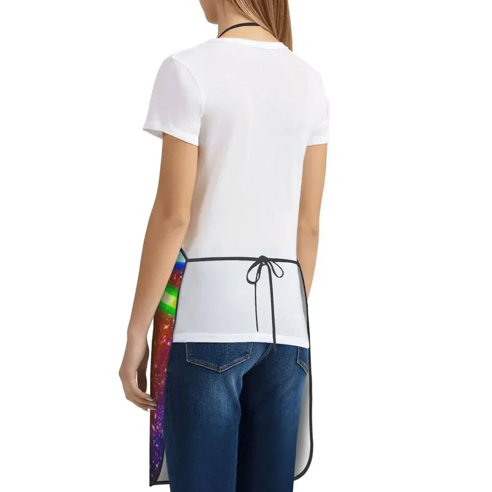 Unisex Space Pizza Cat Meme Bib Apron Adult Women Men Chef Tablier Cuisine for Cooking Kitchen Funny Animal Baking