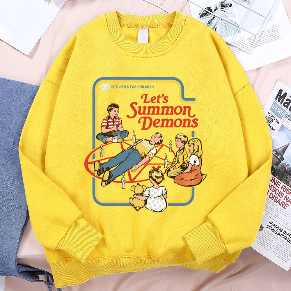 Let'S Summon Demons Master Hoodie Men Women Sweatshirt Loose Warm Clothes Personality Autumn Hoody Couple Harajuku Sportswear