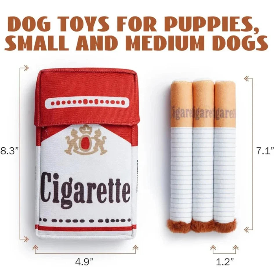 Funny Interactive Plush Dog Toys Creatives Cigarette Design Giggling Chewing Toy for Dog The Perfect Pet Gift for Plays Dogs Toy