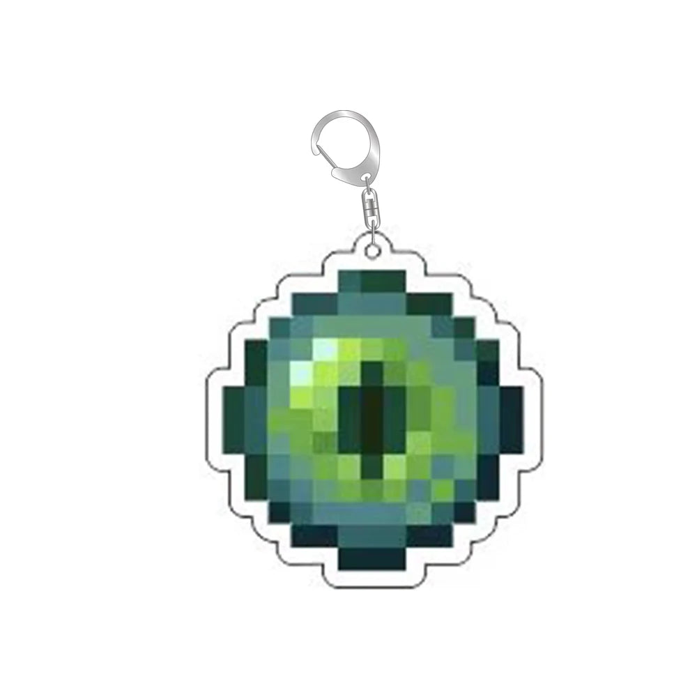 Golden Apple Keychain Totem of Undying Diamond Sword Eye Enchanted Bag Pendant Accessory Jewelry Gift Bag Charm Keyring Gift