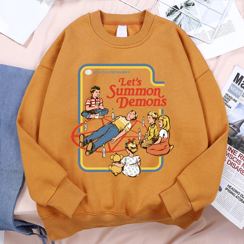 Let'S Summon Demons Master Hoodie Men Women Sweatshirt Loose Warm Clothes Personality Autumn Hoody Couple Harajuku Sportswear