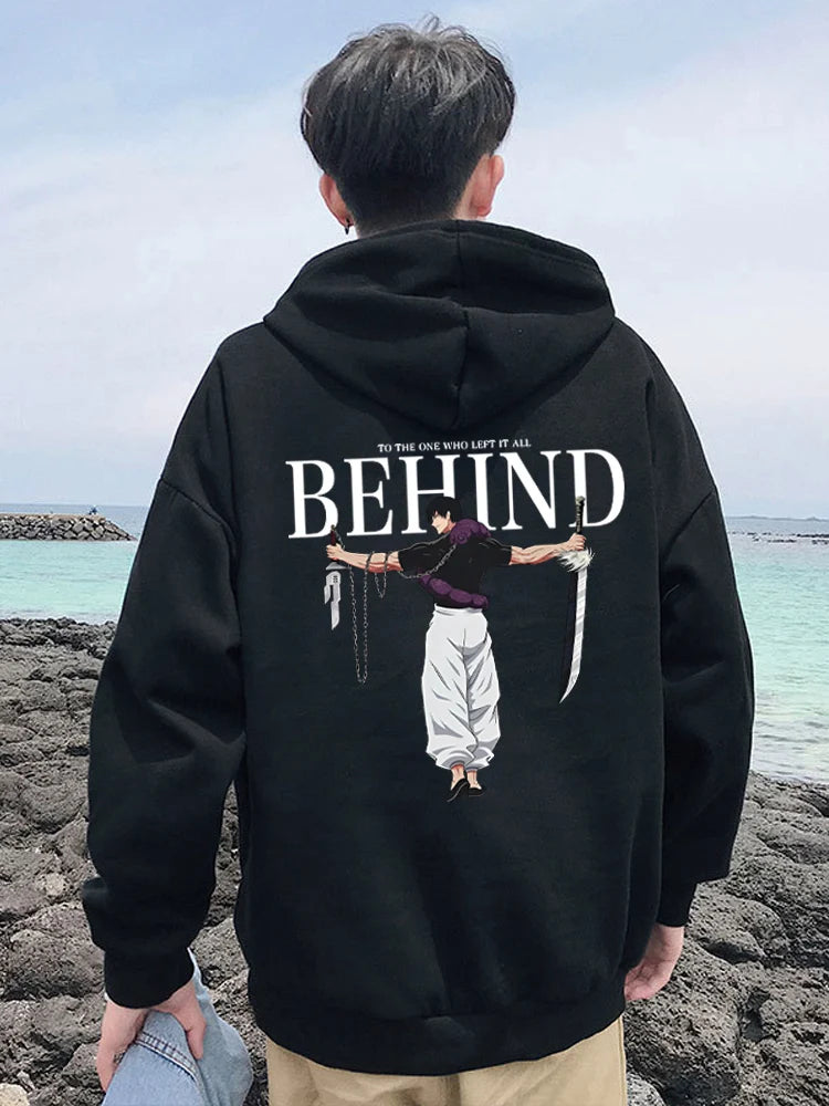 Jujutsu Kaisen Anime Hoodies Men Women Fushiguro Toji Manga Hooded Pullover Gothic Sweatshirts Hip Hop Streetwear Men's Clothing