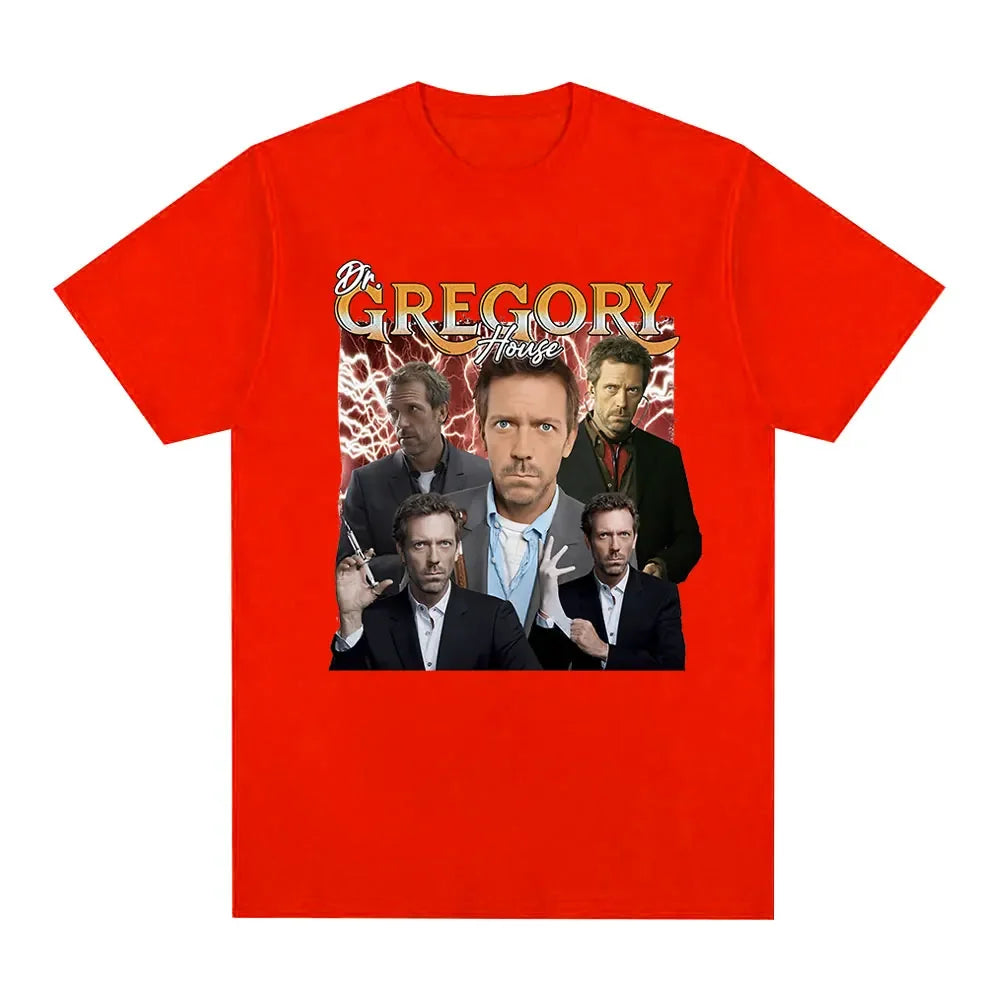 Dr Gregory House Md Funny Meme Graphic T Shirt Fashion Loose Short Sleeve T Shirts Men Women Clothing T-shirts