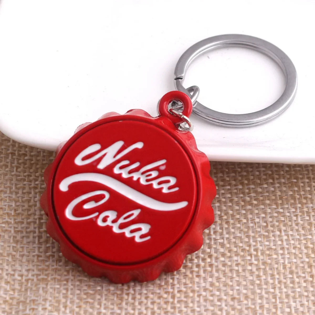 Trendy Cola Bottle Shaped Keychain with Bottle Opener Premium Alloy Unisex Design Perfect for Car Keys Fashion-Conscious Buyers
