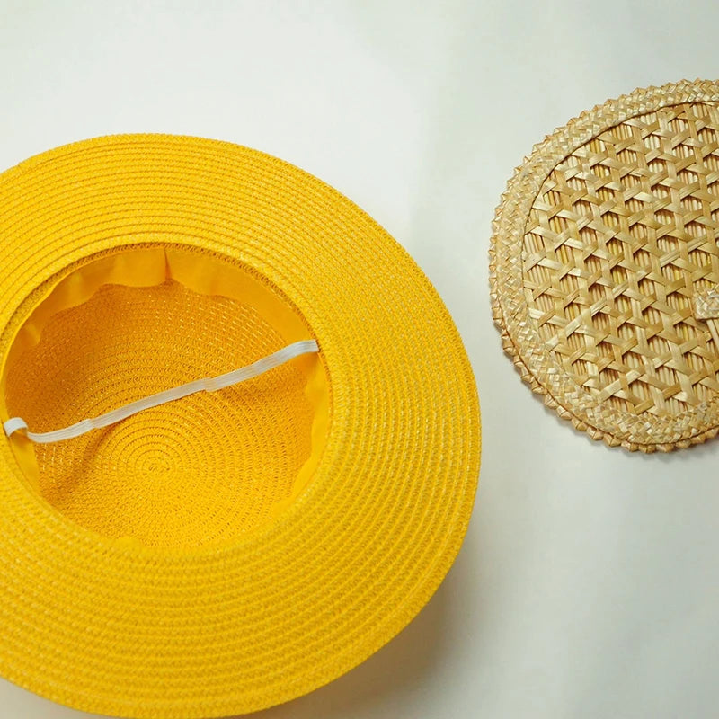 Luffy Anime Peripheral Straw Hat Group Two-dimensional Anime Original Hat Sunshade Sunscreen Best Birthday Gift