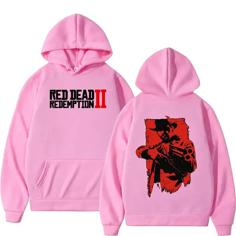 Red Dead Redemption 2 Arthur Morgan Hoodie Men Women Retro Gothic Pullover Sweatshirt Casual Fashion Oversized Hooded Streetwear