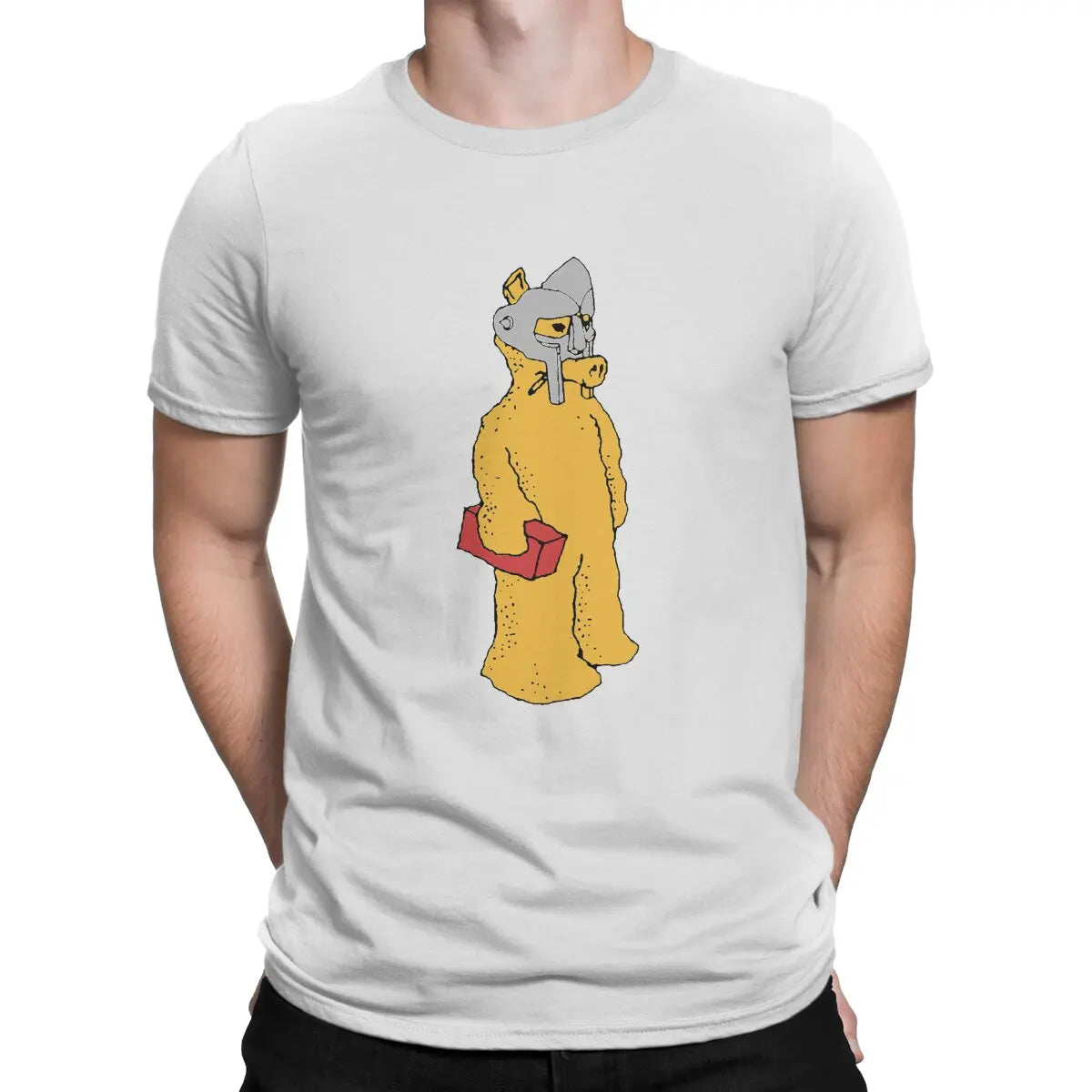 Quasimoto Funny Comic Interesting Newest TShirt for Men Brick and Mask Round Neck Pure Cotton T Shirt Personalize Gift Clothes