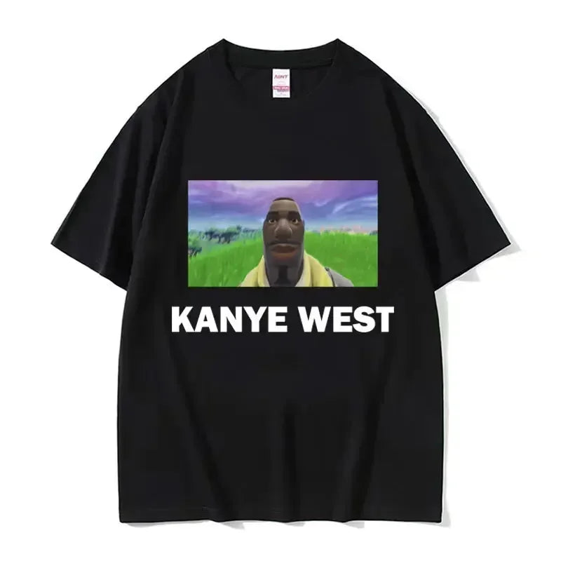 Funny Kanye West Meme T-Shirt Men's Fashion Vintage Hip Hop Rap Style Tshirt Men Women Short Sleeve T Shirt Streetwear