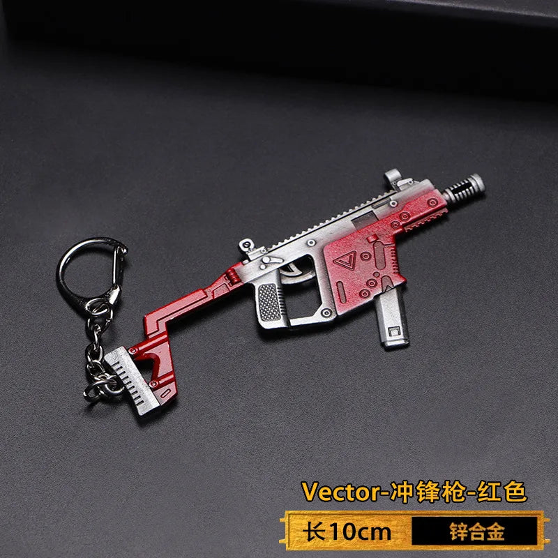 1pc Toy Gun Keychain, Alloy Toy Gun Model Pendant Car Key Chain Car Key Ring Gift For Men Boys