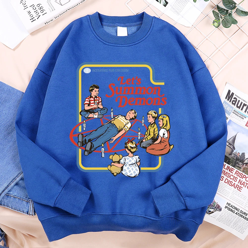 Let'S Summon Demons Master Hoodie Men Women Sweatshirt Loose Warm Clothes Personality Autumn Hoody Couple Harajuku Sportswear