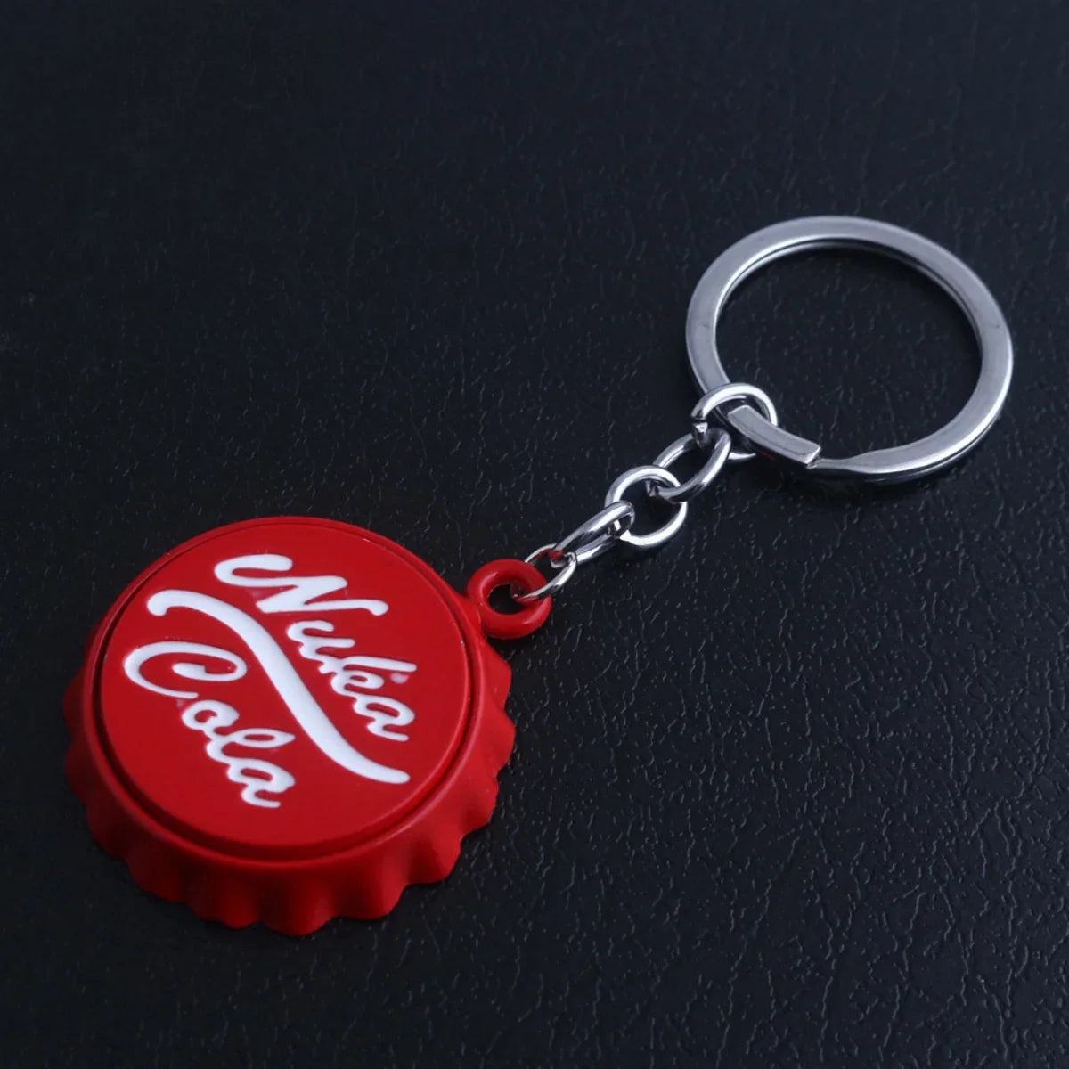 Trendy Cola Bottle Shaped Keychain with Bottle Opener Premium Alloy Unisex Design Perfect for Car Keys Fashion-Conscious Buyers