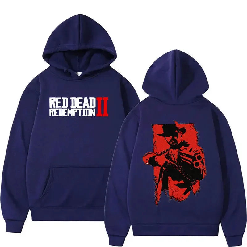 Red Dead Redemption 2 Arthur Morgan Hoodie Men Women Retro Gothic Pullover Sweatshirt Casual Fashion Oversized Hooded Streetwear