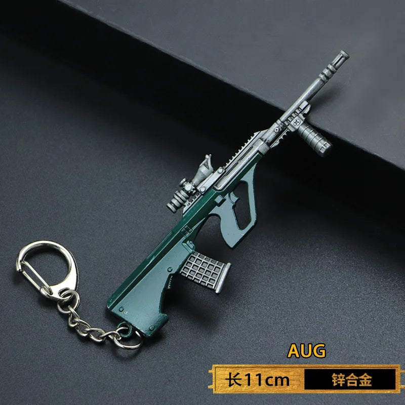 1pc Toy Gun Keychain, Alloy Toy Gun Model Pendant Car Key Chain Car Key Ring Gift For Men Boys
