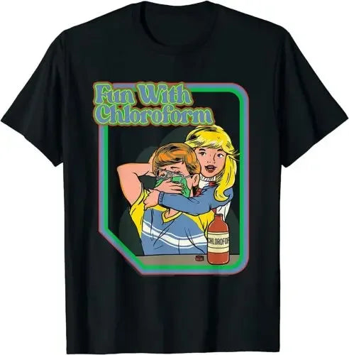 Chloride Funny Black Humor T-Shirt Adult Funny Humor T-Shirt Short Sleeve Women Clothing Harajuku Vintage Fashion Kawaii Y2K Top