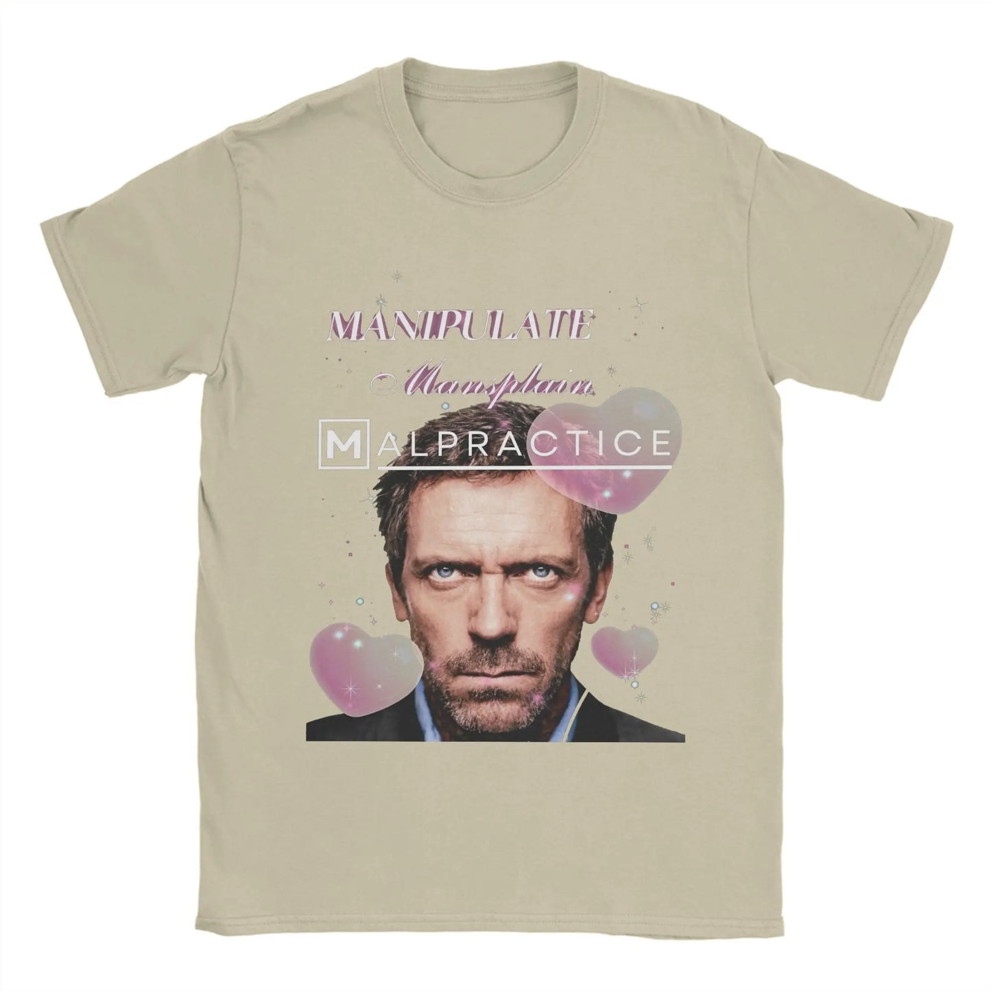 Manipulate Mansplain Malpractice House MD Dr Gregory House T-Shirt Summer Fashion T Shirts Men's Clothing Short Sleeves Tops