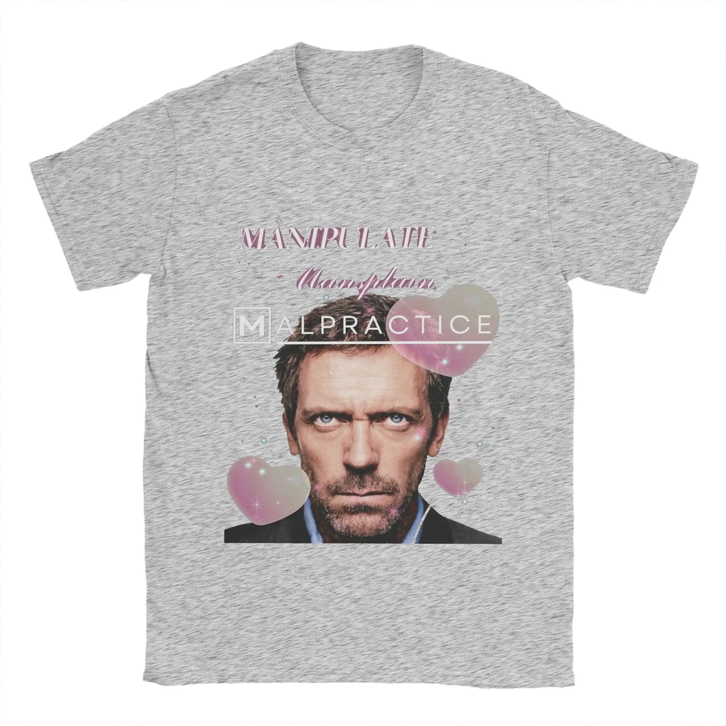 Manipulate Mansplain Malpractice House MD Dr Gregory House T-Shirt Summer Fashion T Shirts Men's Clothing Short Sleeves Tops