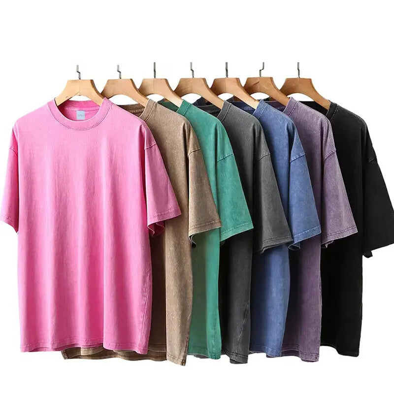 Social Skills Making New Friends Washed Retro Male Women T-Shirts Hip Hop Breathable Tops Casual T Shirt Oversized Cotton T-Shir