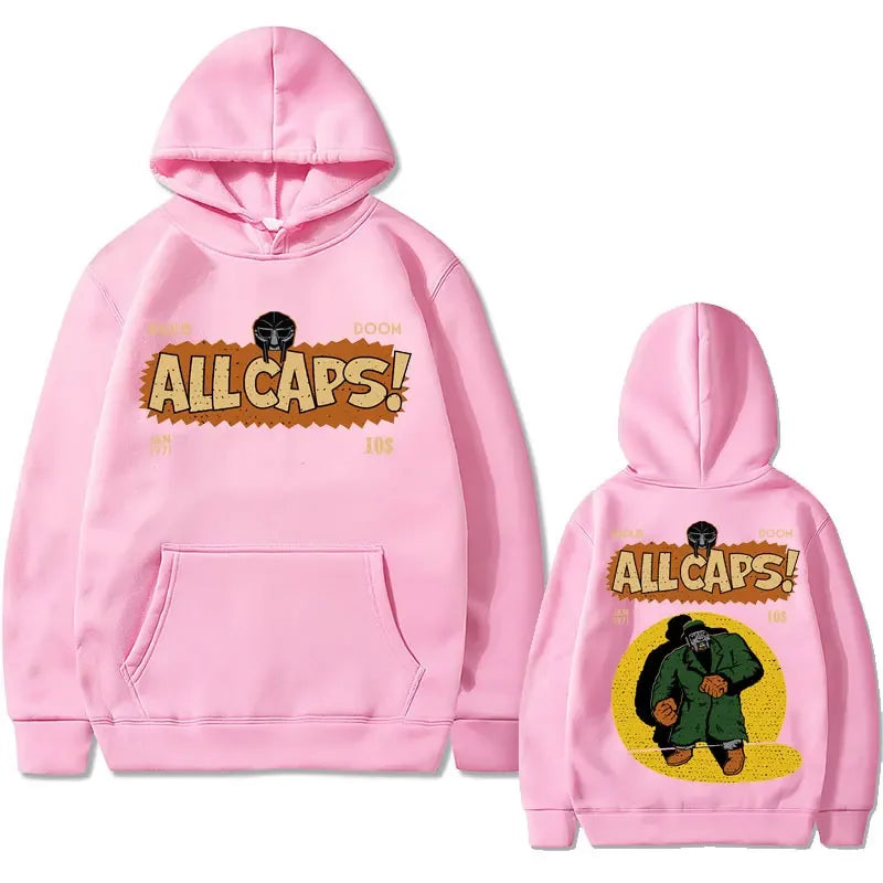 Madlib Doom Print Hoodies Pullover Singer Madvillain Mf Doom Amazing Hoodie Men Women Hip Hop Sweatshirt Men's Streetwear