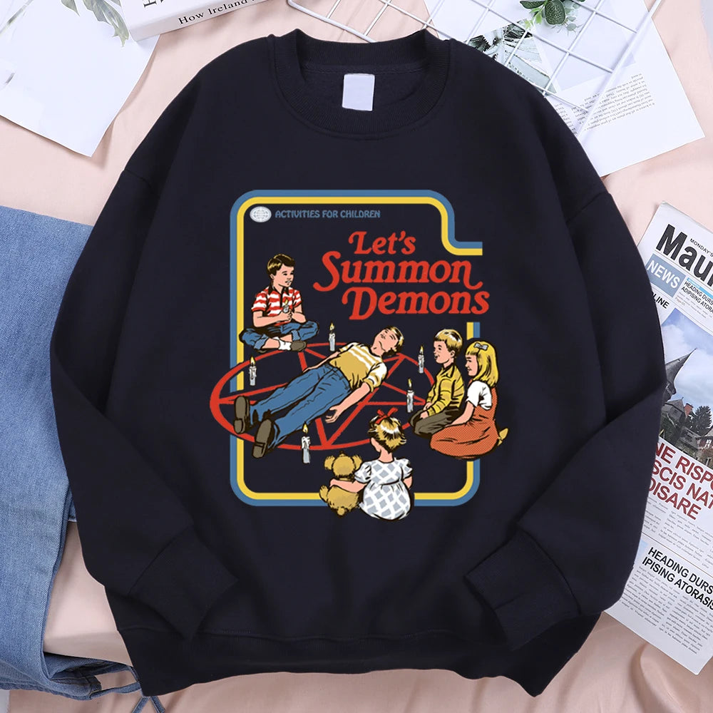 Let'S Summon Demons Master Hoodie Men Women Sweatshirt Loose Warm Clothes Personality Autumn Hoody Couple Harajuku Sportswear