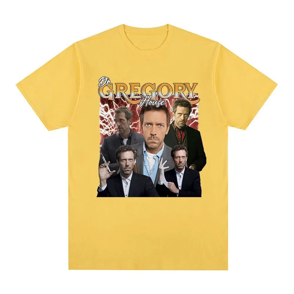 Dr Gregory House Md Funny Meme Graphic T Shirt Fashion Loose Short Sleeve T Shirts Men Women Clothing T-shirts