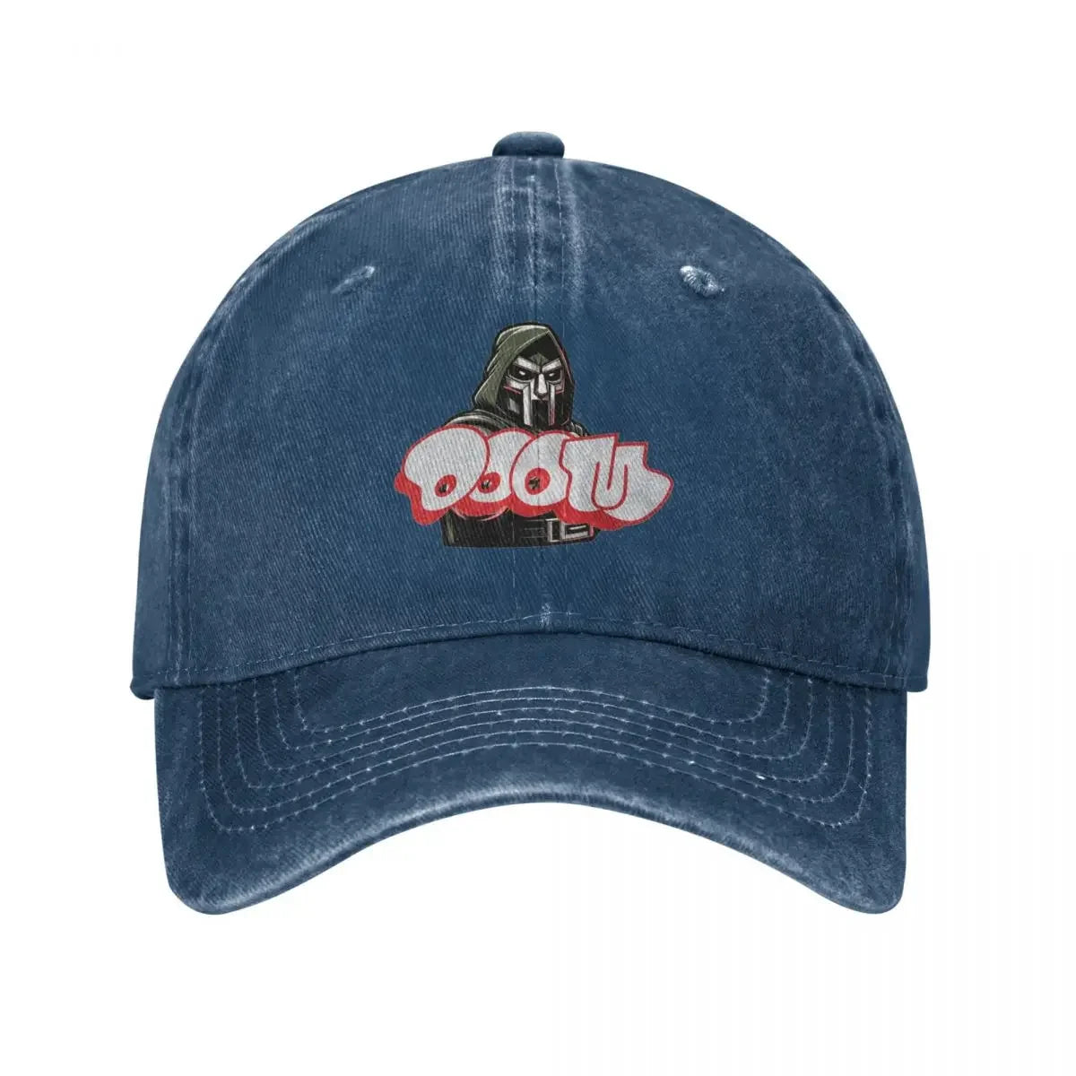 MF DOOM Unisex Retro Denim Washed Baseball Caps Men Cowboy Golf Hat Hiking Womens Trucker Cap