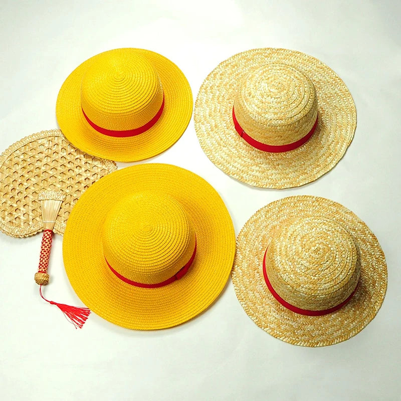 Luffy Anime Peripheral Straw Hat Group Two-dimensional Anime Original Hat Sunshade Sunscreen Best Birthday Gift