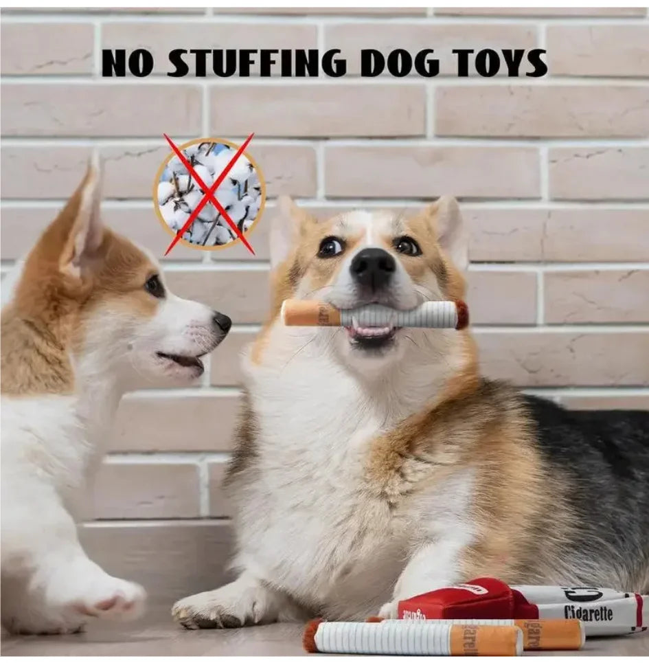 Funny Interactive Plush Dog Toys Creatives Cigarette Design Giggling Chewing Toy for Dog The Perfect Pet Gift for Plays Dogs Toy