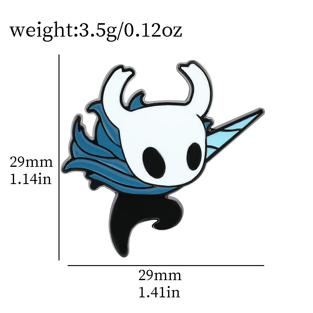 Hollow Knight Enamel Pins Cute Cartoon Metal Brooch Game Jewelry Badge for Backpack Pins Accessories Gifts