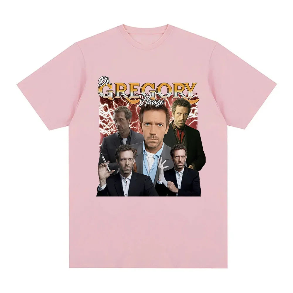 Dr Gregory House Md Funny Meme Graphic T Shirt Fashion Loose Short Sleeve T Shirts Men Women Clothing T-shirts