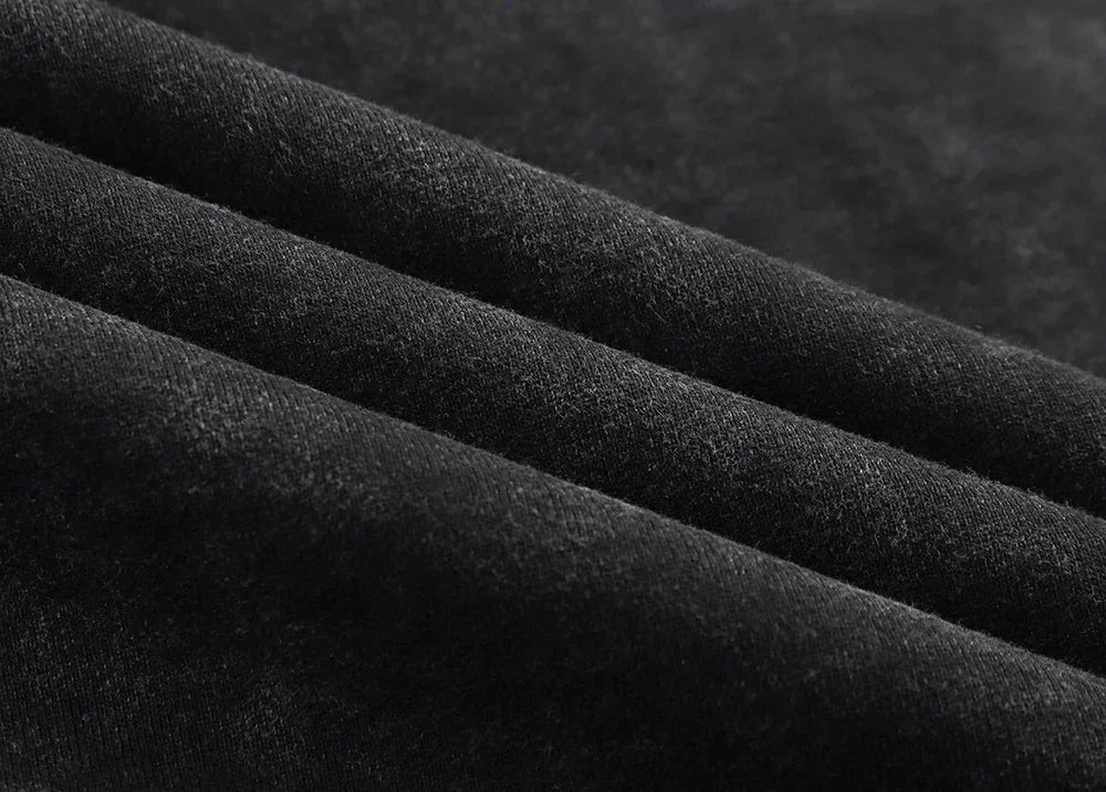 Gothic Vintage Washed Hoodies Teeth Funny Printed Sweatshirts Harajuku Retro Long Sleeve Pullover Men Women Y2k Oversized Hoodie