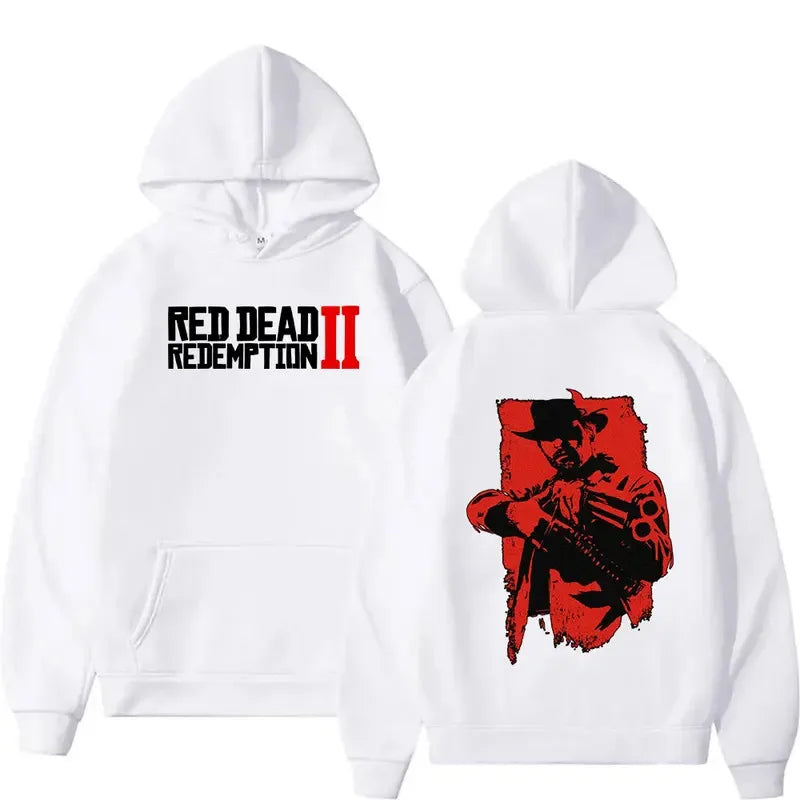 Red Dead Redemption 2 Arthur Morgan Hoodie Men Women Retro Gothic Pullover Sweatshirt Casual Fashion Oversized Hooded Streetwear
