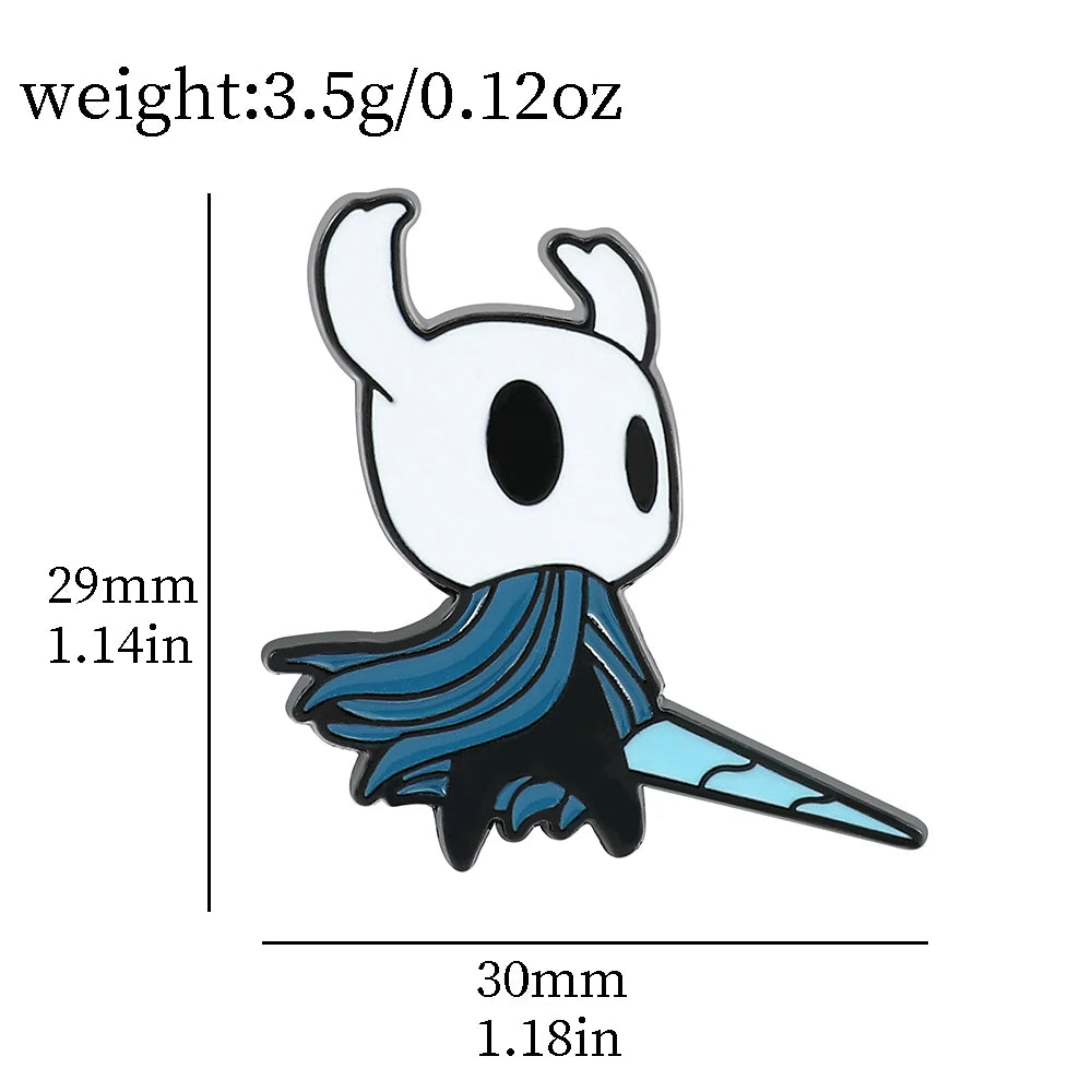 Hollow Knight Enamel Pins Cute Cartoon Metal Brooch Game Jewelry Badge for Backpack Pins Accessories Gifts